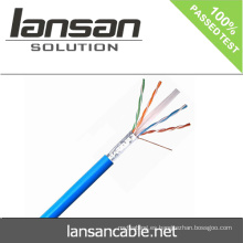 Lansan 305m cat6 utp cable de red 23awg 4pair BC pase prueba de la solapa buena calidad y precio de fábrica